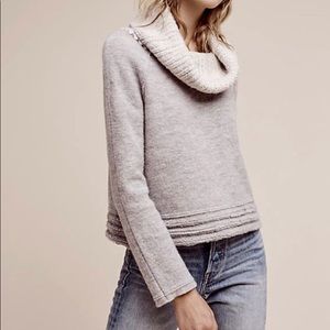 Anthropolgie Grey Cowl Neck Sweater